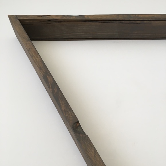 Large Handmade Wood Triangle Shelf Art Decor Boho - Picture 6 of 6